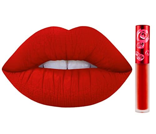 Lime Crime Velvetines Liquid Matte Lipstick, New Americana - Flame Red - Long-Lasting Velvety Matte Lipstick - Won't Bleed or Transfer - Vegan