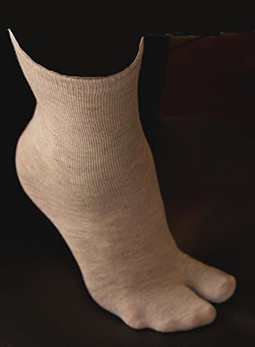 XTRAFITNESSSandal Socks V Toe Tabi - Grey (Size UK 7-11)