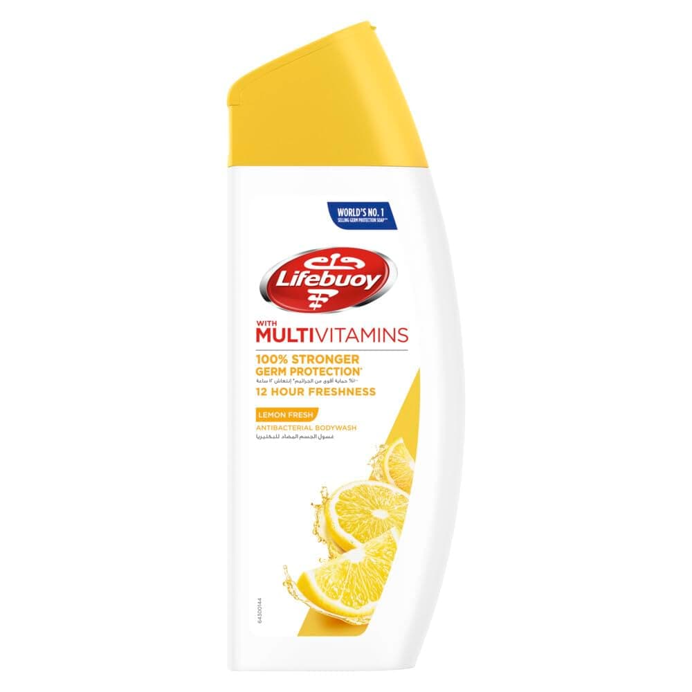 Antibacterial Body Wash, Lemon Fresh, 100 percent stronger germ protection and hygiene, 12 hour freshness, 300ml