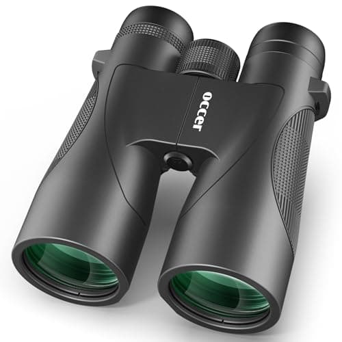 occer 12x50 Binoculars for Adults High Powered - HD Bird Watching Binocular for Hunting with Clear Vision - Easy Focus Binoculars with Long Range for Hiking Travel Cruise Trip Concert Stargazing