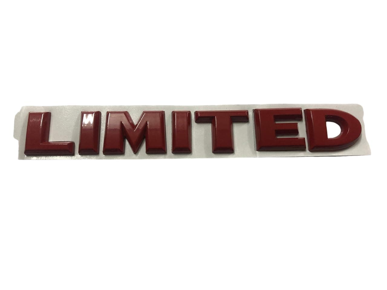 AutomazeMetal 3D Limited Letter Logo Car Sticker, 1.57 x 3.93 x 3.93 Inches, Red