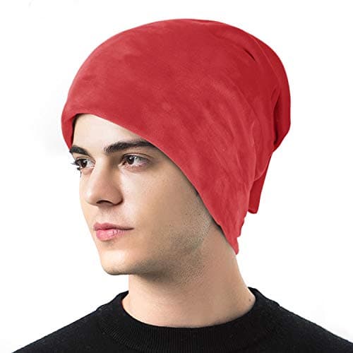 Komene Flannel Unisex Beanie: The Softest Winter Hats with Warm Velvet Protection Slouchy Trendy Beanies for Outdoor Sports