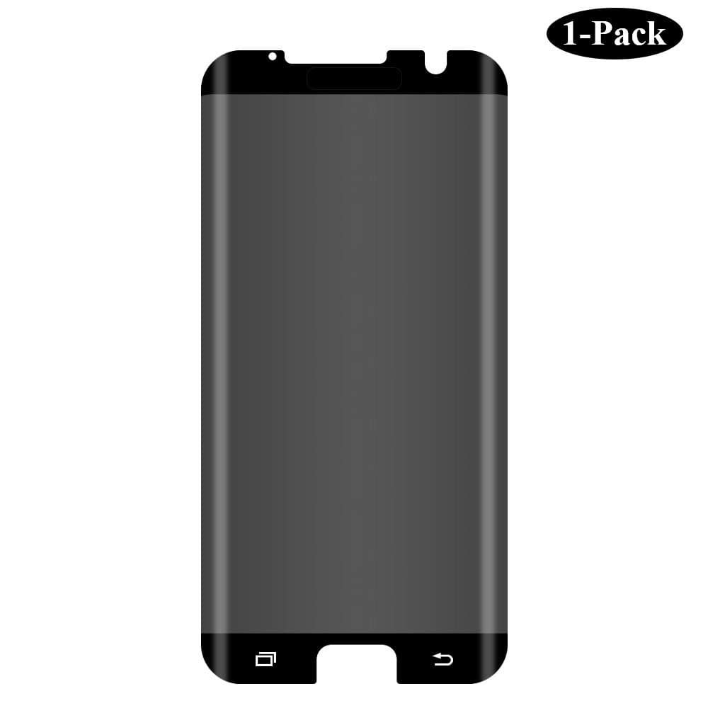 Galaxy S7 Edge Glass Privacy Screen Protector Anti-Fingerprint High Sensitivity Premium Tempered Glass for Samsung S7 Edge-Black
