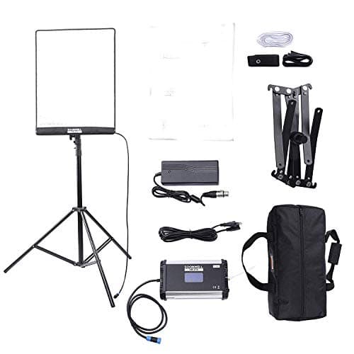 SOONWELL 100W 3000K-5600K Flexible LED Photo Light Rollable Photography 24x18in Video Soft Light Mat for Por Cinematographers, Photographers and Filmmakers with Rainproof Softbox