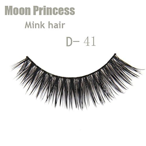 Handmade D-41 luxurious 100% Real Mink 3D Cross False eyelashes fake eye lashes makeup