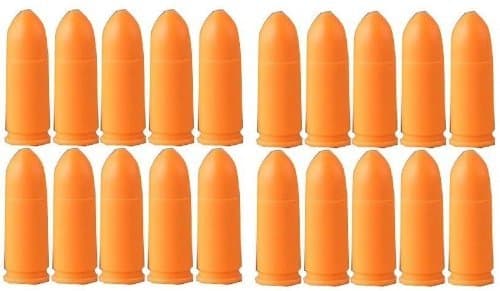 Pack Of 20 Inert 9mm 9x19mm Parabellum NATO Luger Pistol Safety Trainer Cartridge Dummy Ammunition Ammo Shell Rounds