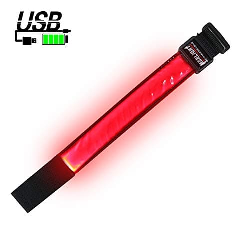 MORLIGHT LED Rechargeable Armband Reflective with Elastic Belt for Night Running, Jogging, Hiking, Cycling, Horseback Riding or Motorcycling