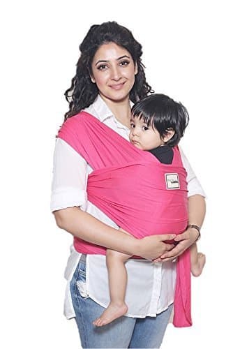 Mama Cuddle Super Soft Lightweight Baby Sling Stretchy Wrap Carrier - Fuchsia
