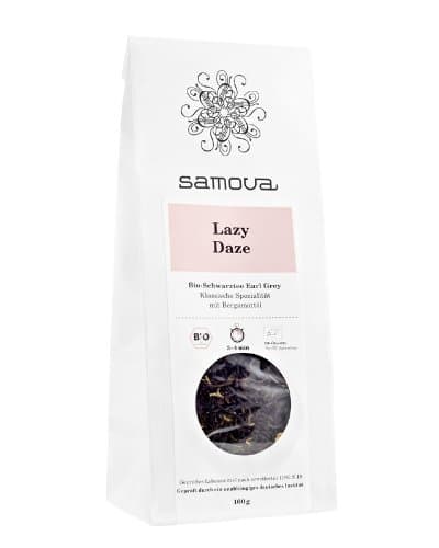 Samova Lazy Daze Refill – Organic Black Tea Earl Grey 100g, 100 g