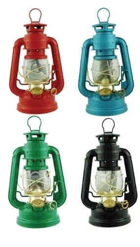 Hurricane Lantern 7.5-inch (Uses Lamp Oil or Kerosene) (1-pc Random Color)