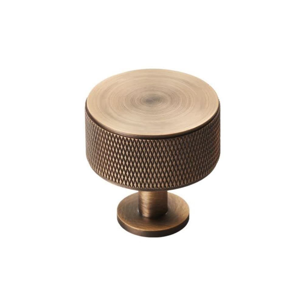 Carlisle Brass FTD703 Knurled Cabinet Radio Knob, Antique Brass