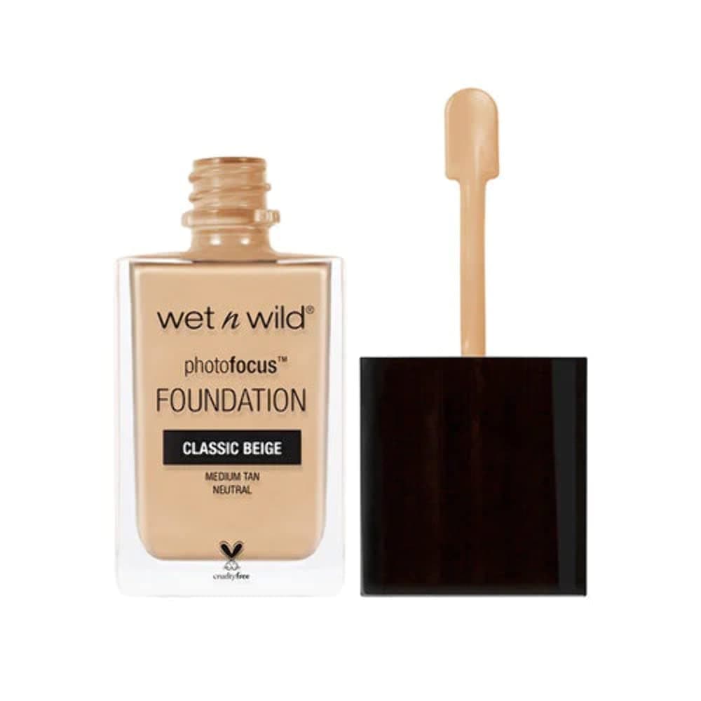 Wet N Wild Photo FocUS Foundation, Classic Beige, 1 Oz.​/30 Ml