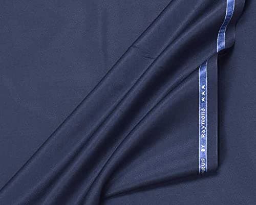 Raymond Fabrics Solid Trouser Fabric (Blue,1.2 Meters, Unstitched)