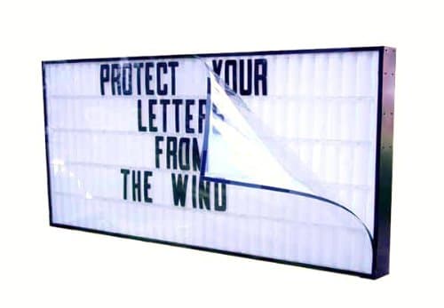 Wind Protector / Letter Guard for 40” x 96” OSA Changeable Letter Signs