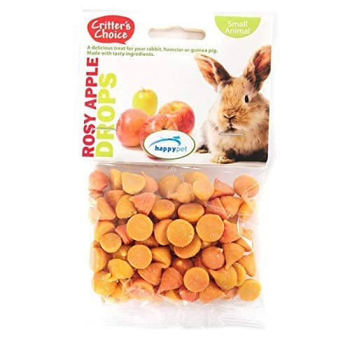 Small Animal Titbit Nibble Reward Treat Snack Drops Rabbits Hamsters Guinea Pigs (Rosy Apple Drops)