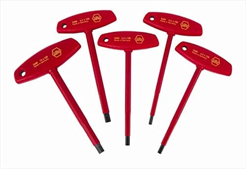 Wiha Tools 33478 Insulated T-Handle Hex Metric Set - 5 Piece