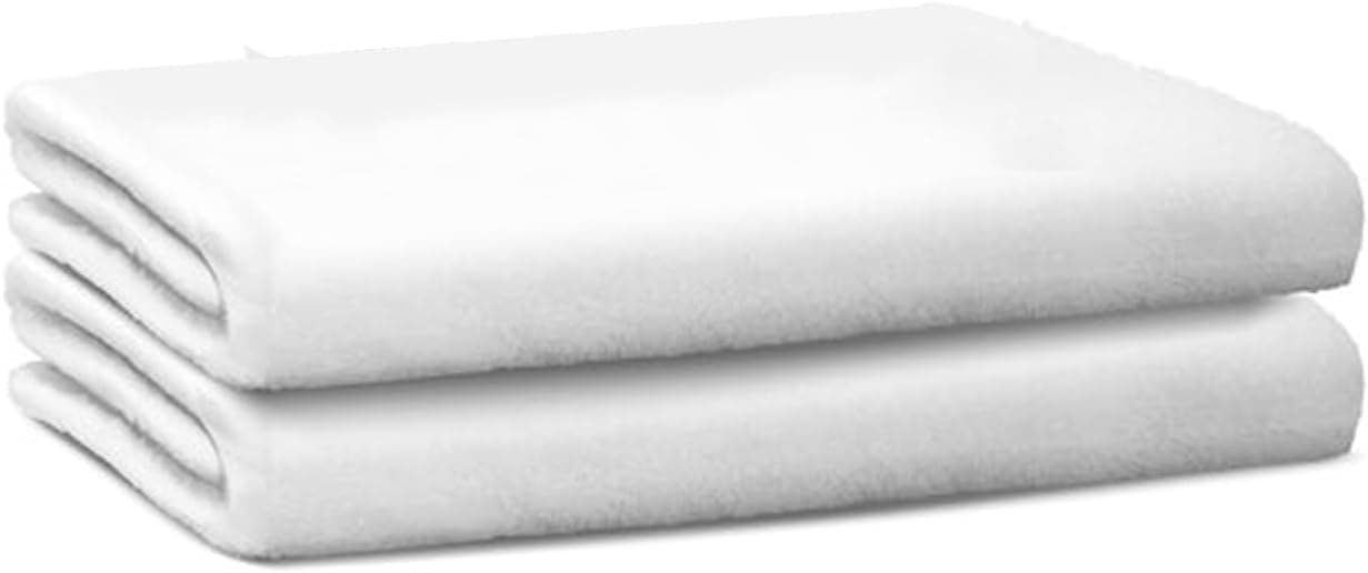 2 Pack Organic Cotton Flannel for Castor Oil Pack, Reusable Castor Oil Compress for Liver Detox, Castor Oil Pads for Abdomen, Joints