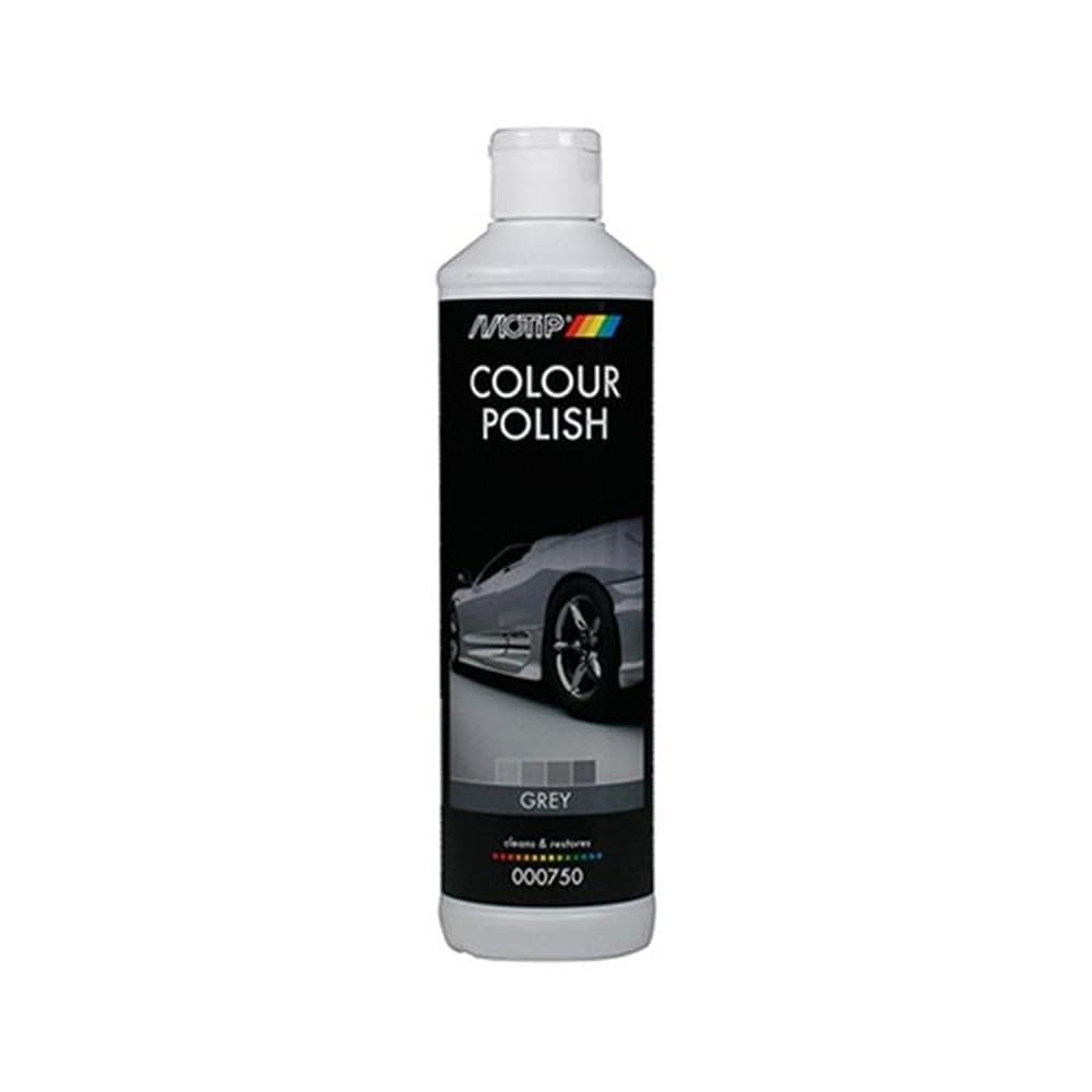 Gray Silver Colour Polish Car Wax Restores Color Remove Scratches 16.9oz
