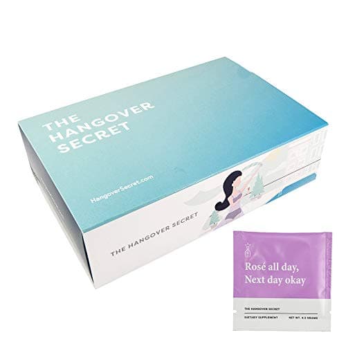 Hangover Secret | Pharmacist Developed Drink Mix for Recovery and Metabolism. Vitamins and Electrolytes for Rehydration. Caffeine-Free with Milk Thistle & NAC. Grape. (20pk)