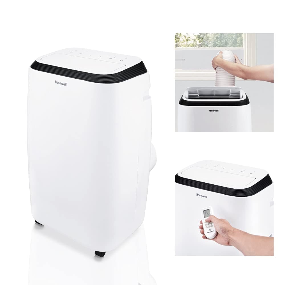 Honeywell 13,000 BTU Portable Air Conditioner, Fan, and Dehumidifier, Cools Rooms Up to 625 Square Feet, Includes Full Window Installation Kit and Drain Tube, HM4CESAWK0