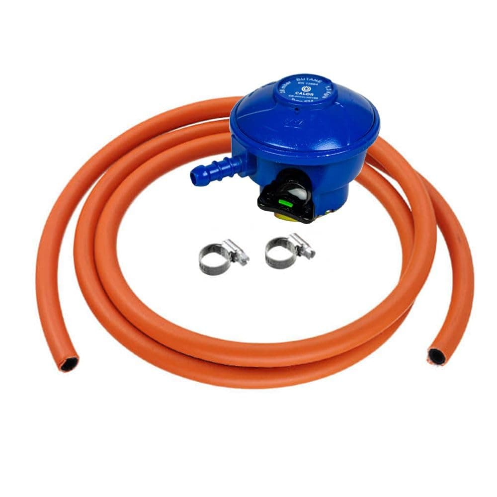 Calor Gas Brand Butane 21Mm Gas Regulator 1Mt Hose & 2 Clips