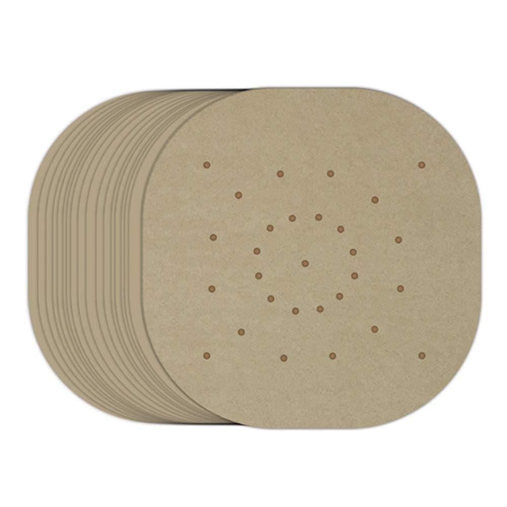 Air Fryer Parchment Paper Liners（9"×9"） 100Pcs Large Compatible with XXL Philips, NuWave Brio, Chefman, OMORC, Cuisinart, COSORI, Cooks Essentials, Power Airfryer Oven, Chef di Cucina, SARKI and More