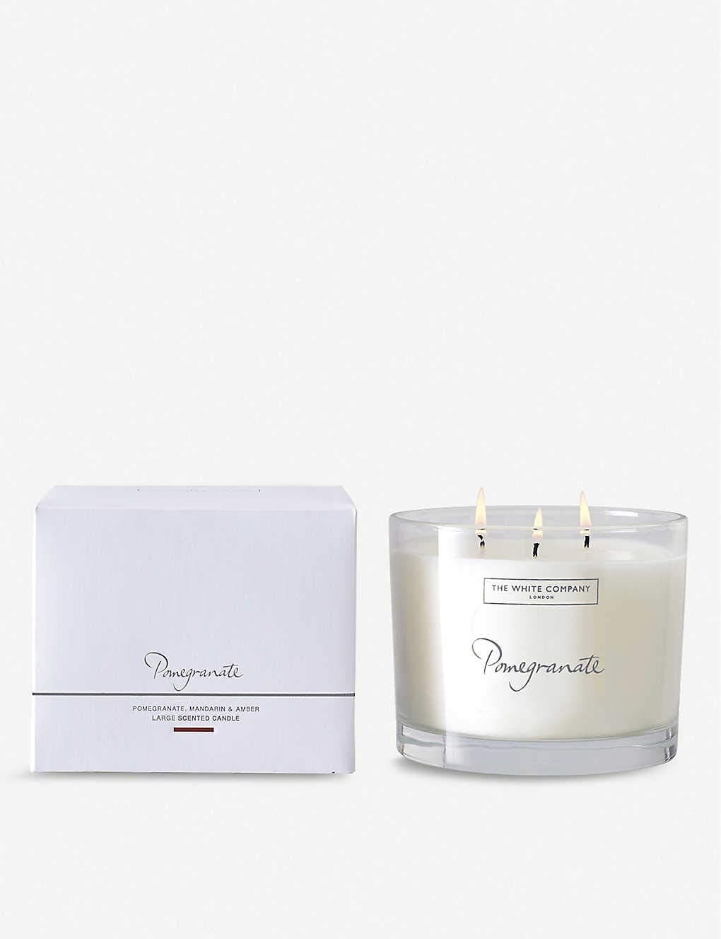 THE WHITE COMPANY Pomegranate large candle