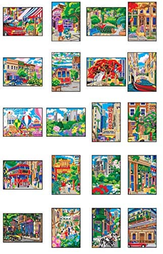 Creative Haven City Sights Color By Number (Adult Coloring Books: USA)