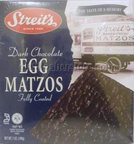 Streit'sDark Chocolate Egg Matzo, Passover, 7-Ounce (Pack of 4)