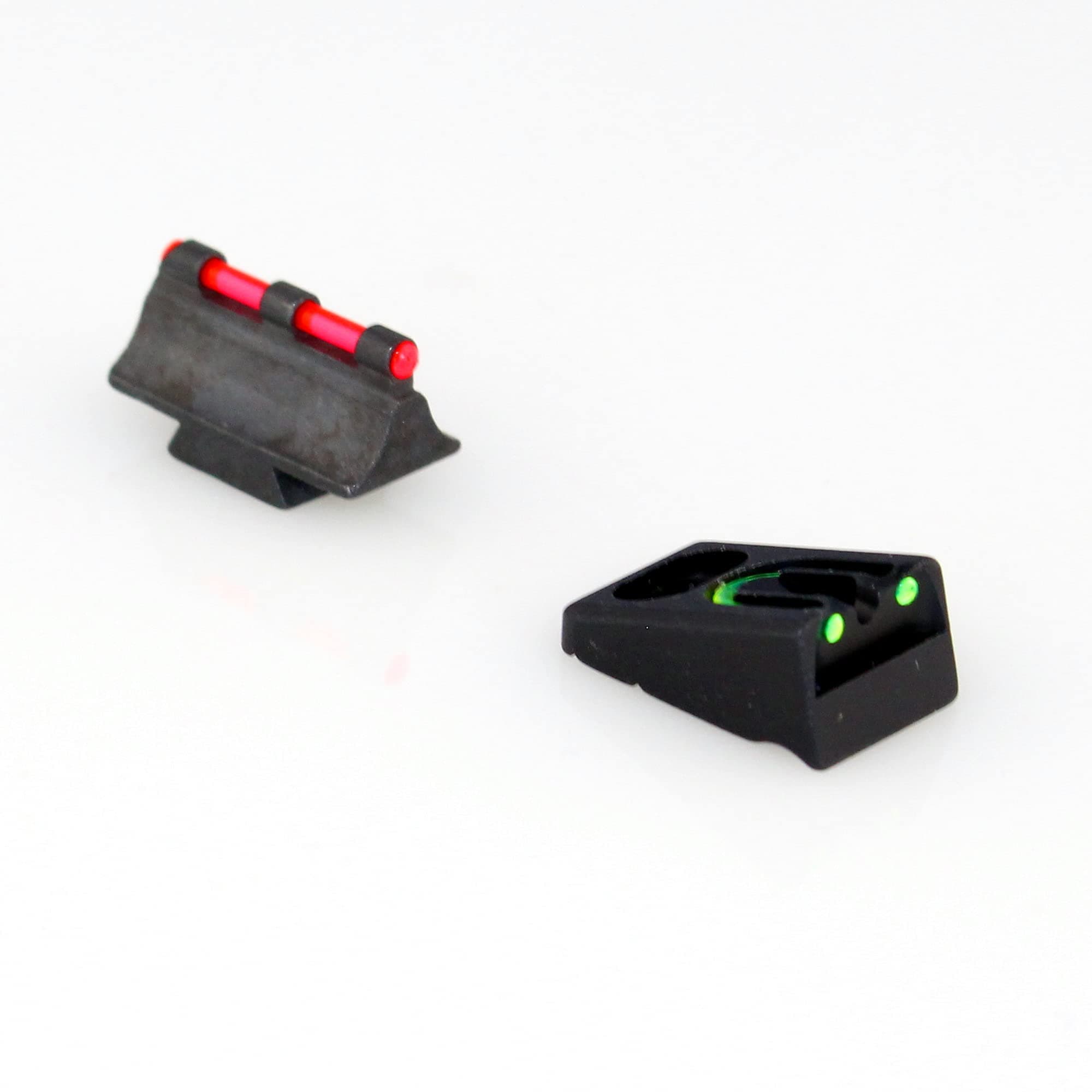 WILLIAMS GUN SIGHT WGOS Fiber Optic Green Rear/Red Front Firesight Set Fits Remington Pre 2003 (56530), Black