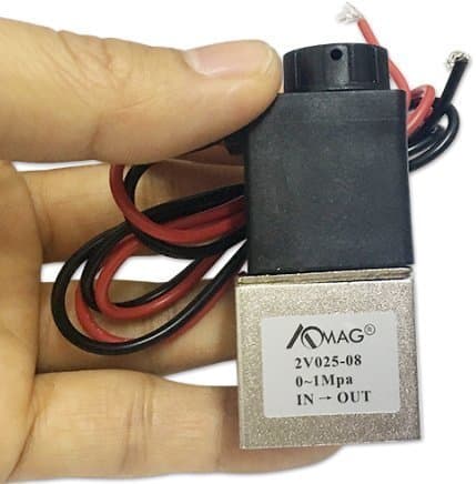 AOMAG1/8" NPT Female Port, DC 12V 2 Way Normally Closed Pneumatic Aluminum Electric Solenoid Air Valve