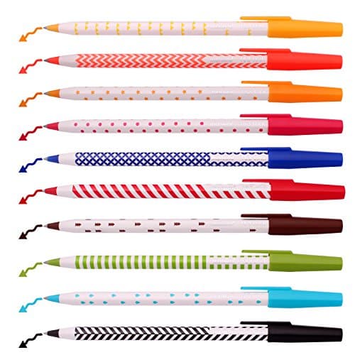 Monami 153 Stick Pops Ballpoint Pen 0.5 Mm-10 Colors