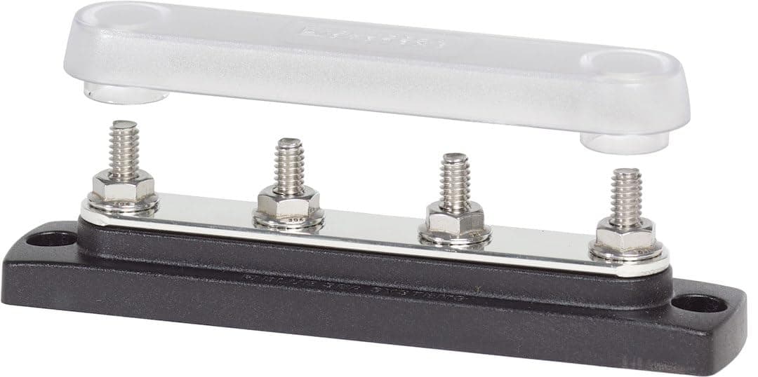 2307 150 Amp Common BusBar with 4 studs and a cover, With Cover, 150A