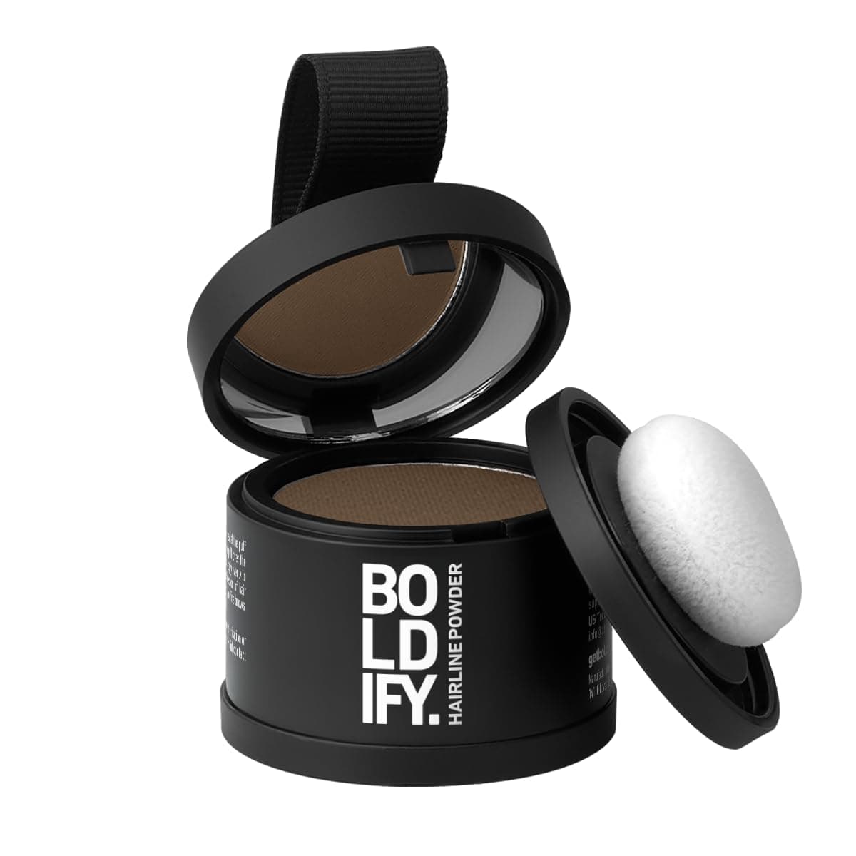 BOLDIFY Hairline Powder - Root Touch Up Hair Color for Gray Coverage - Bald Spot Concealing Hair Powder for Women and Men - 24-Hour Stain-Proof - Light Brown