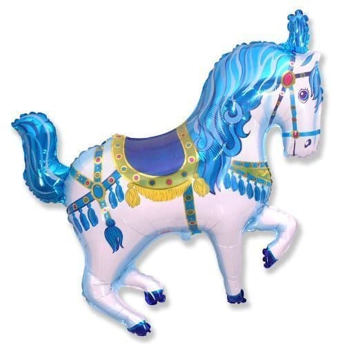 Carousel Horse 26 Foil Balloon - Farmyard Party by Flexmetal