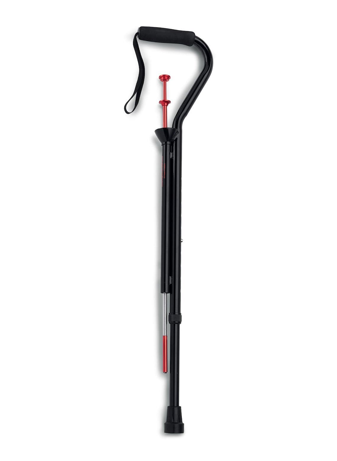 Adjustable Walking Cane with Built-in Grabber
