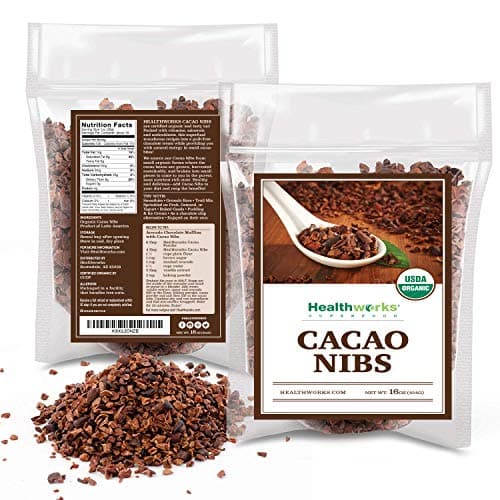 Healthworks Cacao Nibs Raw Organic (64 Ounces / 4 Pound) (2 x 2 Pound Bags) | Criollo Bean | Unsweetened Chocolate Substitute | Certified Organic | Keto, Vegan & Non-GMO | Antioxidant Superfood