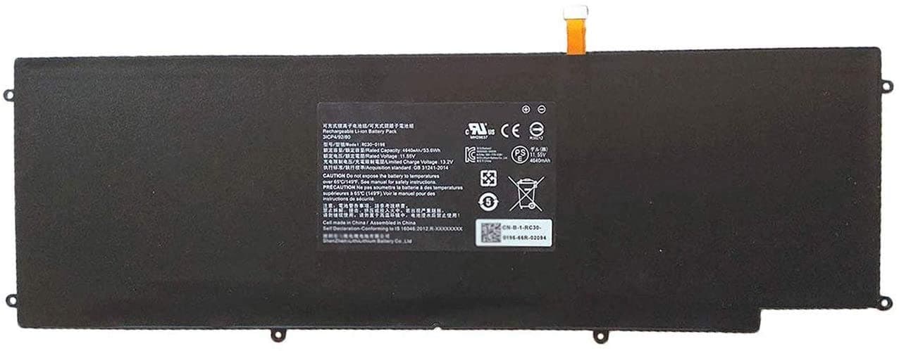 RC30-0196 Replacement Battery Compatible with Razer Blade Stealth 2016 V2 RZ09-0239 RZ09-01962E10 RZ09-01962E12 RZ09-01962E20 RZ09-01962E52 RZ09-01962E53 RZ09-01962W10 Series [11.55V 53.6Wh]