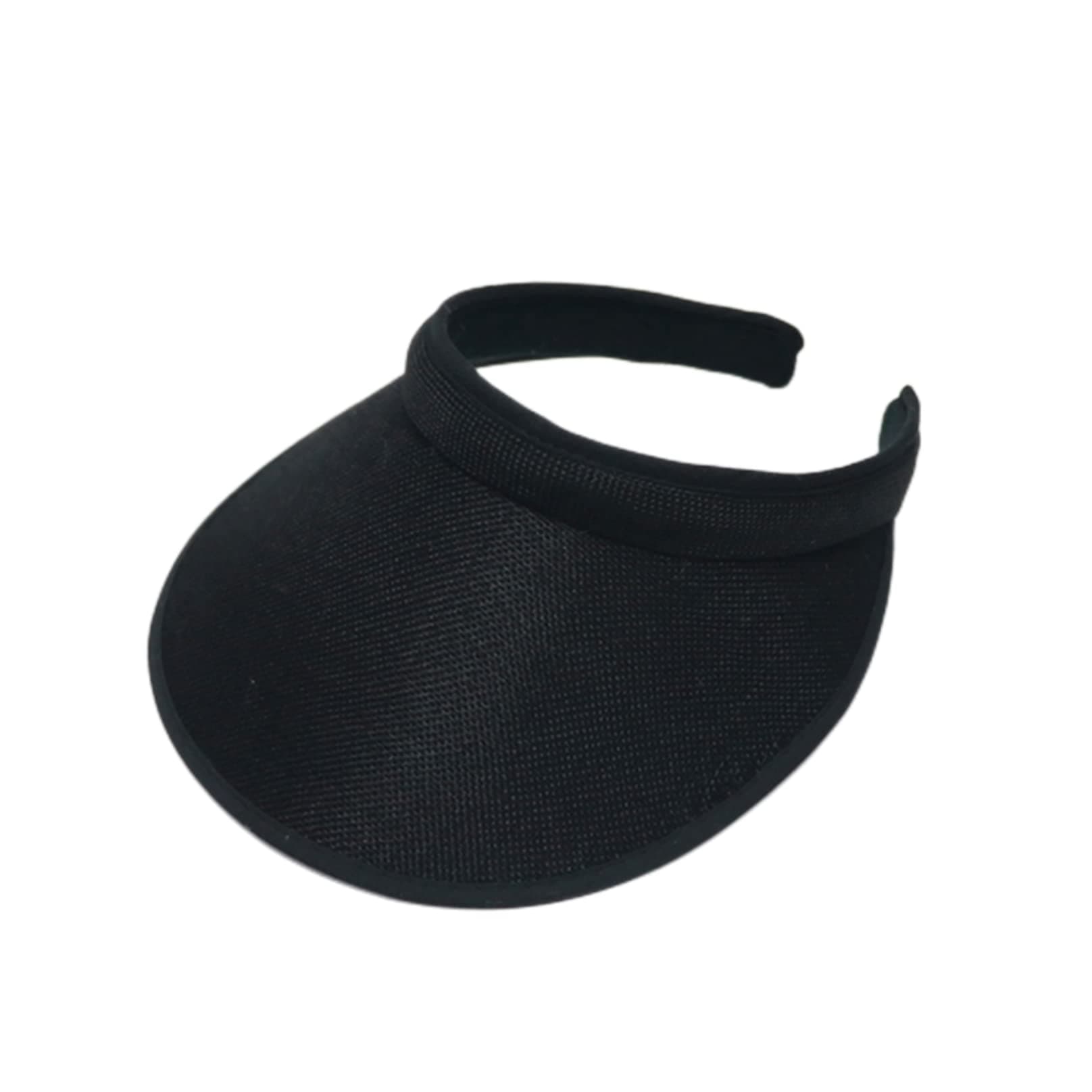 jecvxor Cloth Covered Slip-On Visor for Women, Adjustable Cap Sports Sun Visors for Men