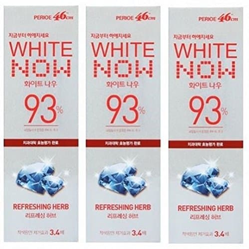 Lg Perioe 46cm Toothpaste Oral Care White Now 93% Refreshing Herb 100g X 3