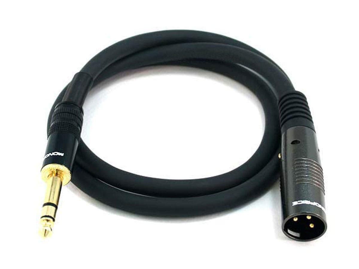 Monoprice Premier Series XLR Male to 1/4-Inch TRS Male 16AWG Cable 3ft 104760
