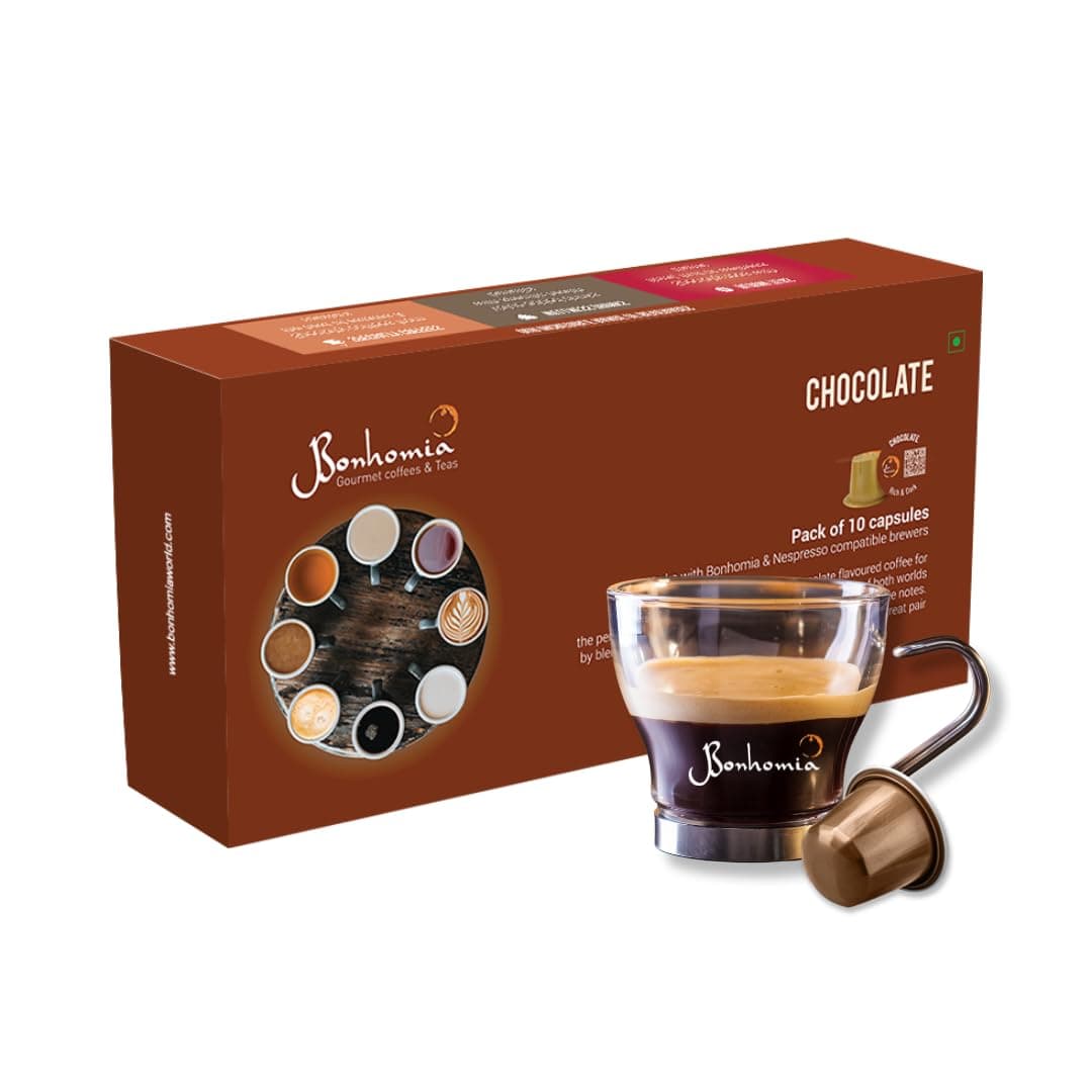 Chocolate Flavored Coffee Pods - 30 Aluminum Capsules | Compatible with Most Brewers (Original Line Machines) | Premium AAA Grade Beans