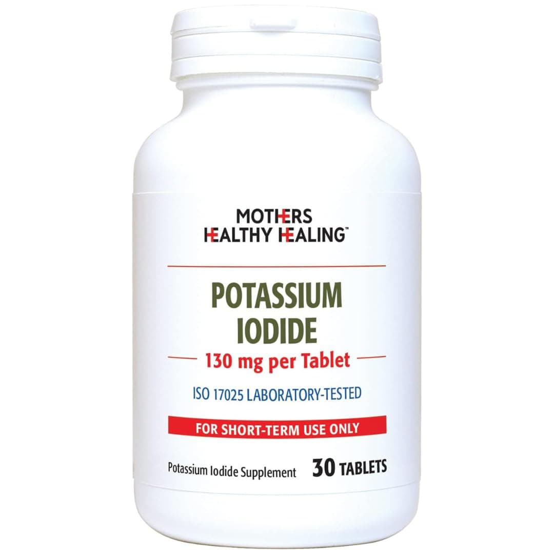 Potassium Iodide 130 mg KI Supplement | 30 Tablets for Thyroid Support | Iodine - YODO Naciente