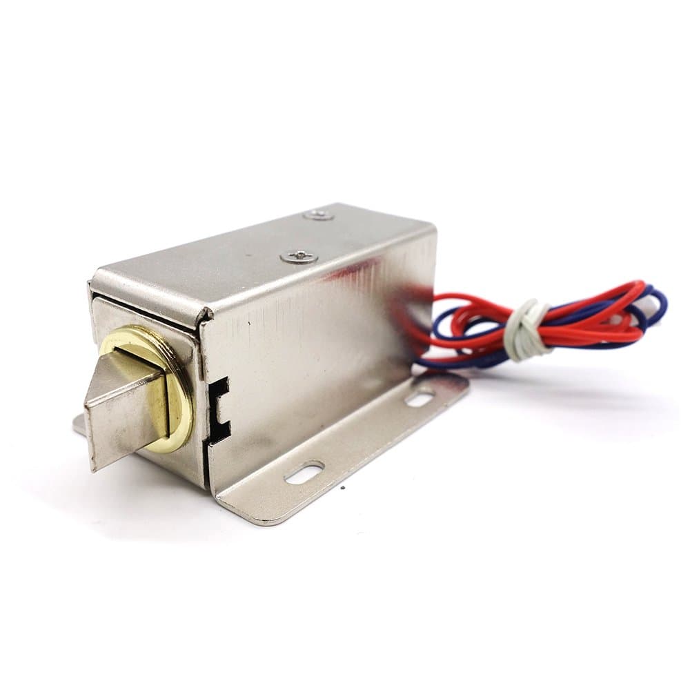 Yolando Electronic Cabinet Lock, 12V Mini Assembly Solenoid Electric Lock for Cabinet Door Drawer