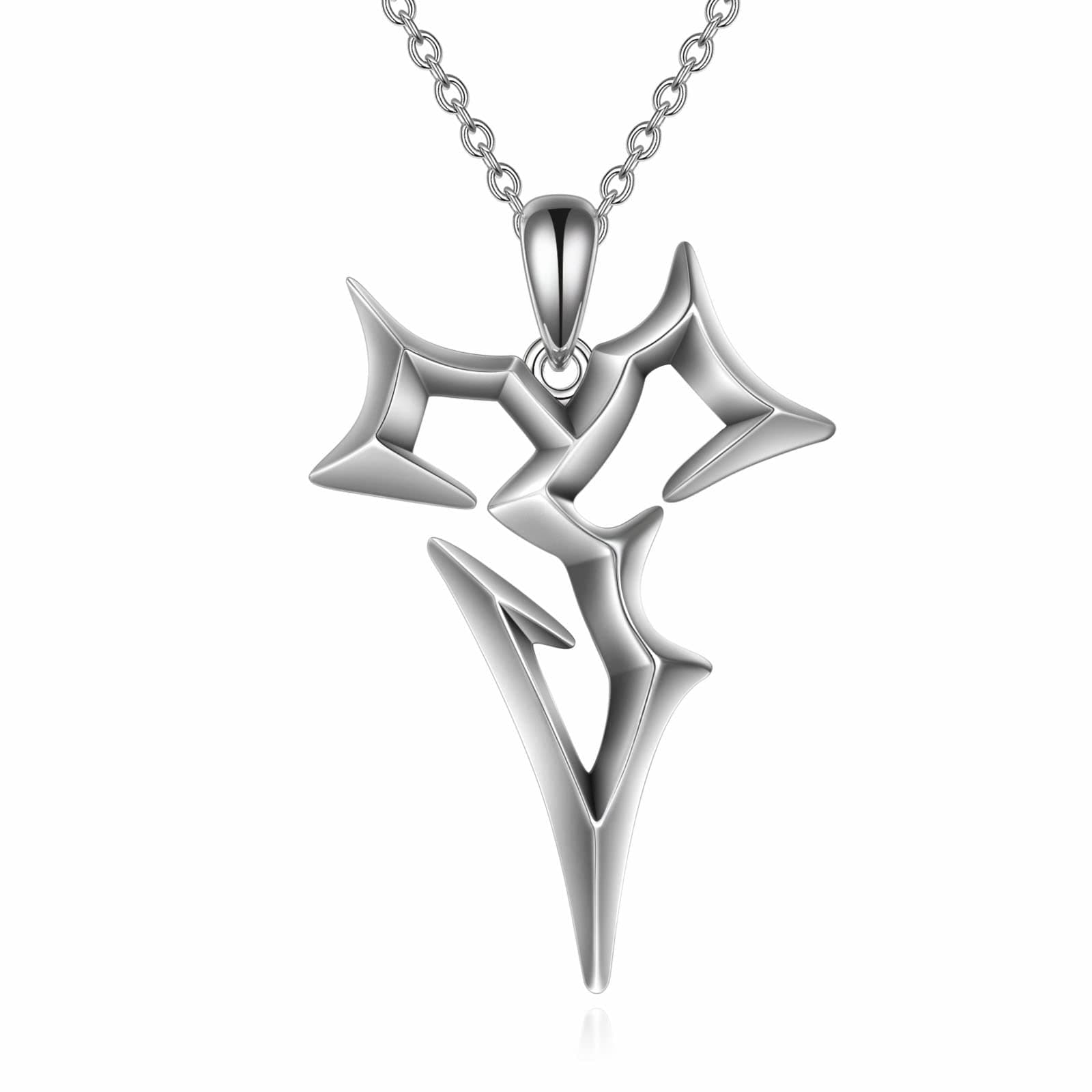 Final Fantasy X Necklace 925 Sterling Silver Tidus Zanarkand Abes Pendant Necklace Final Fantasy X Jewelry Gifts for Women Men