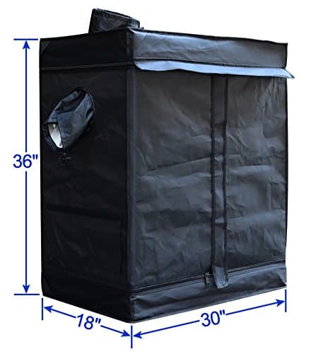 Xmas Gift!Big Sales! Reflective Mylar 30" X 18" X 36" Hydroponics Grow Tent Hydro Box Hut Cabinet