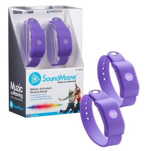 Soundmoovz Wearable Motion-Activated Musical Bands and App- Purple