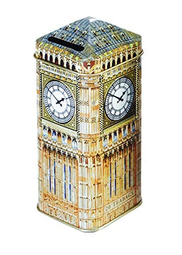 Ahmad Tea 20 Teabag Caddy English Breakfast Gift Tin, Big Ben, 1.4 Ounce