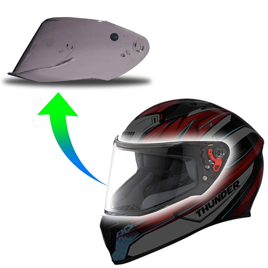 StuddsThunder Plain (Clear) Visor Only | Compatible with Thunder,D1,D2,D3,D5,D4,D6,D7,D8,D9
