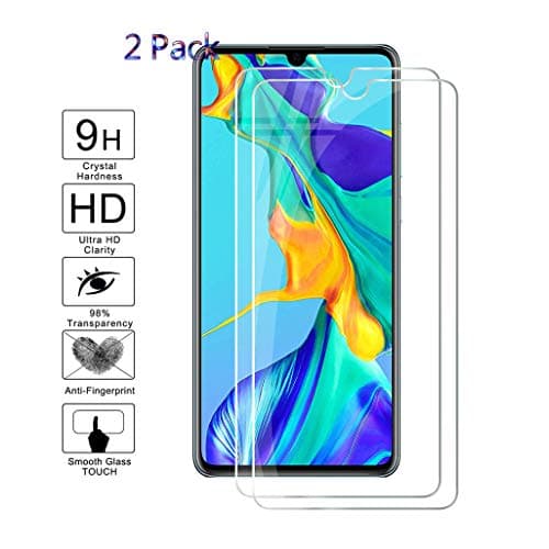 [2-Pack] for Huawei Mate 20 X 5G Screen Protector,HHUAN 9 Hardness Anti-Scratch Tempered Glass Screen Protector,Bubble Free Tempered Glass Protective Film for Huawei Mate 20 X 5G (7.2")